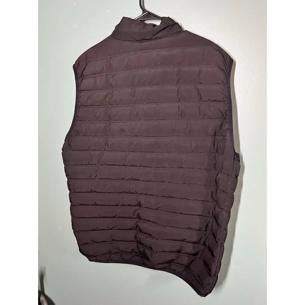 Duluth Pack Mens Black Puffer Down Vest Full Zip Mens Size 3XL